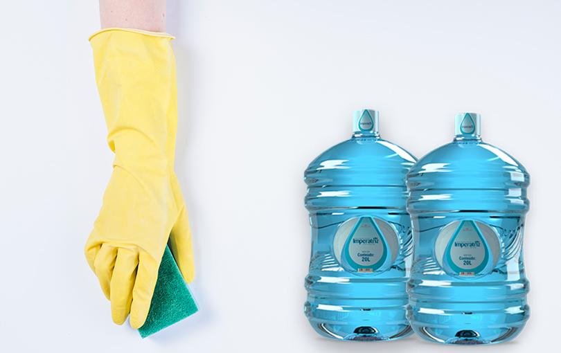 galao de agua - Galão de água: a importância da higienização antes de usar